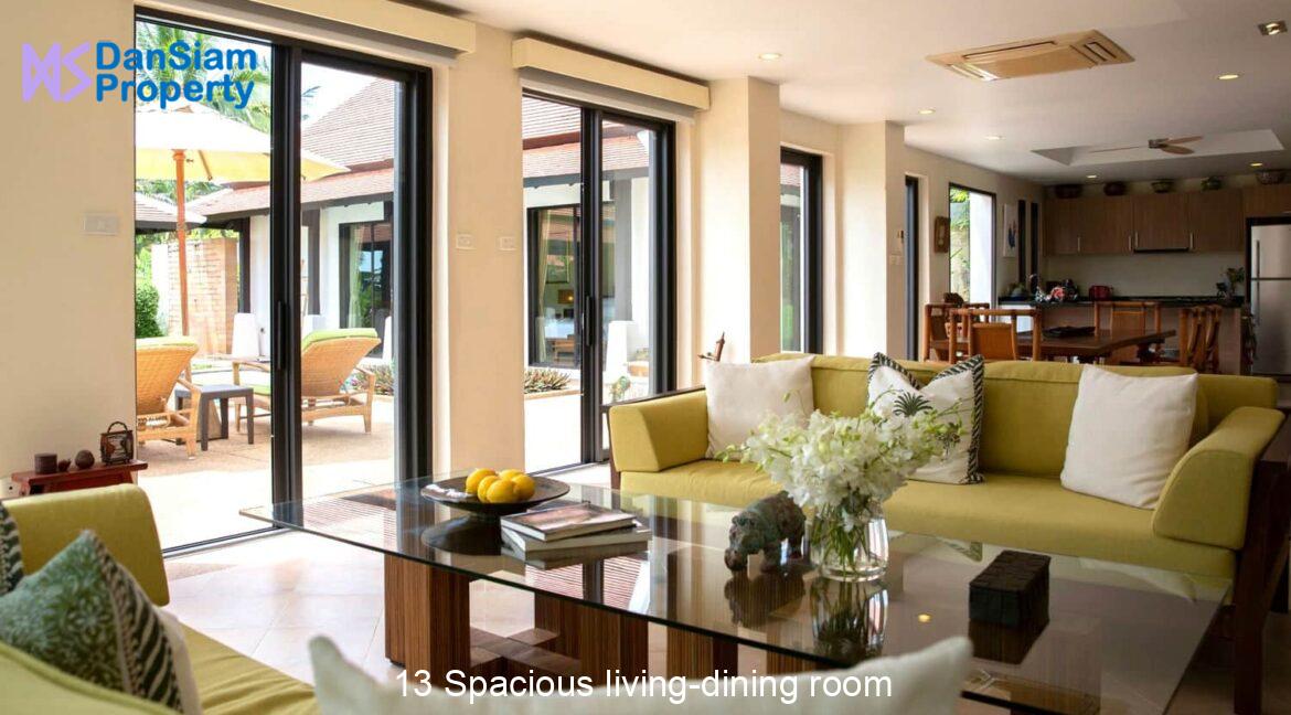 13 Spacious living-dining room