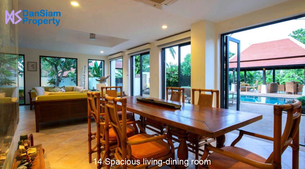 14 Spacious living-dining room