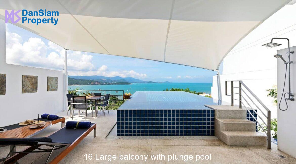 16 Large balcony with plunge pool