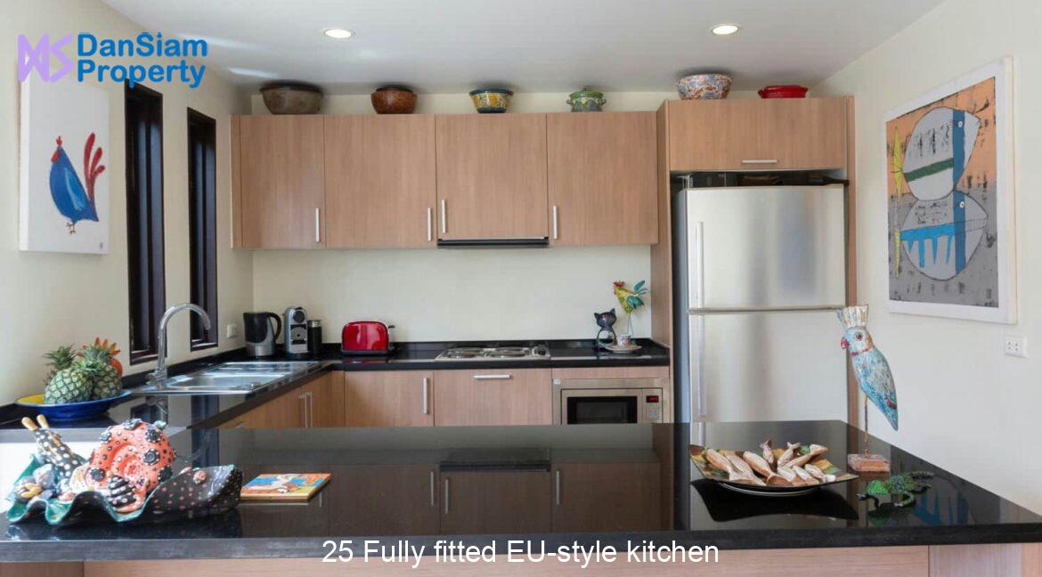 25 Fully fitted EU-style kitchen