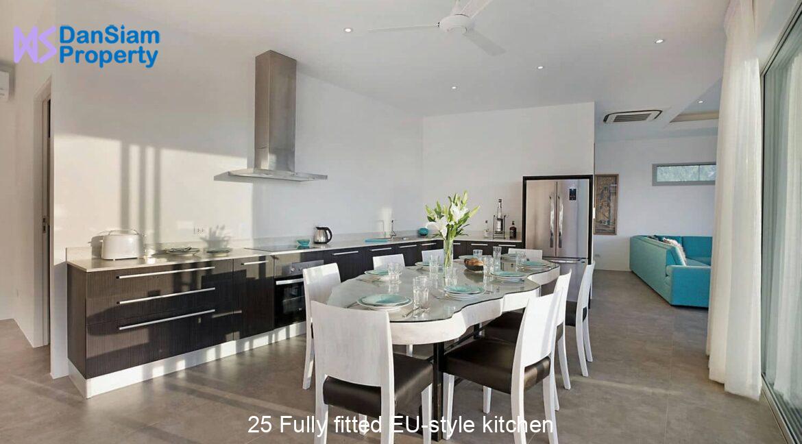 25 Fully fitted EU-style kitchen