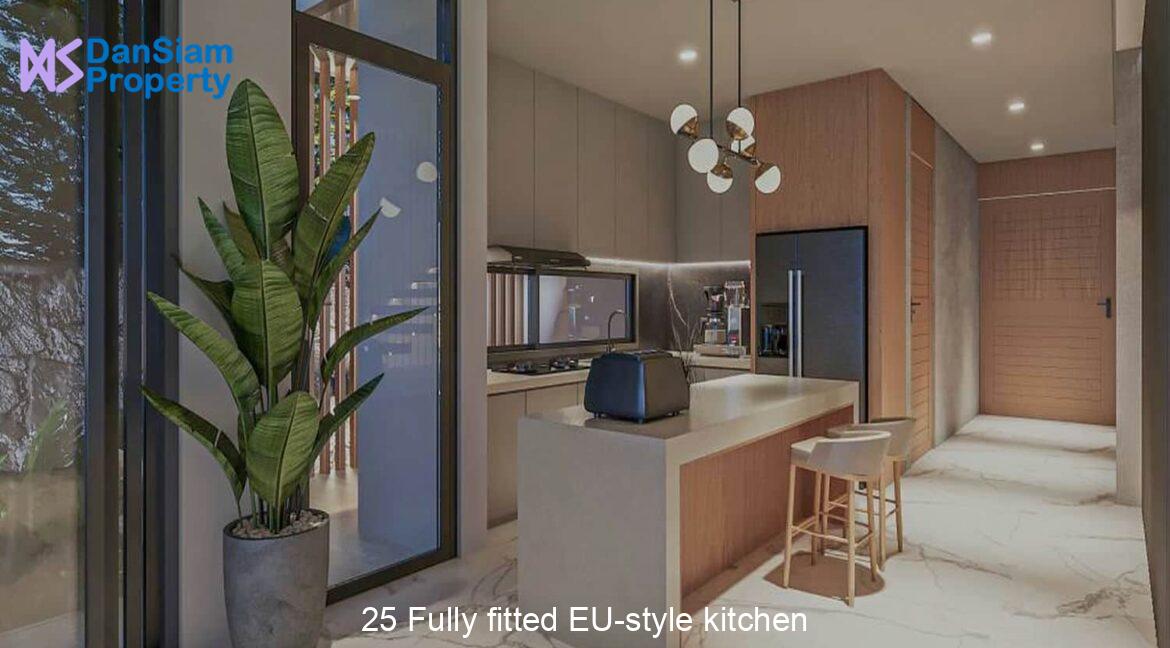 25 Fully fitted EU-style kitchen