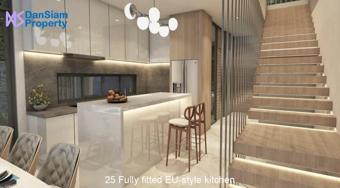 25 Fully fitted EU-style kitchen