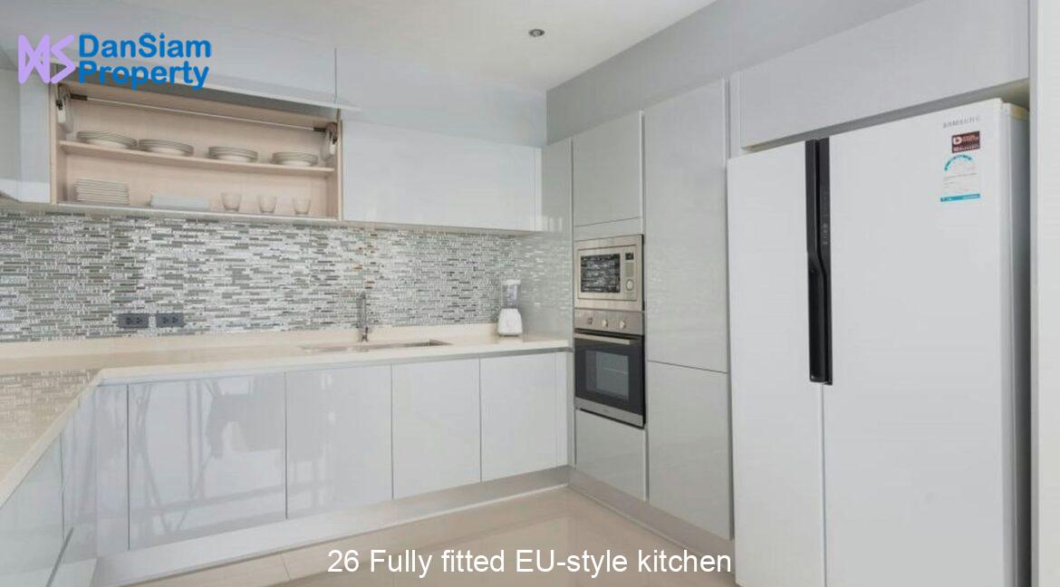 26 Fully fitted EU-style kitchen