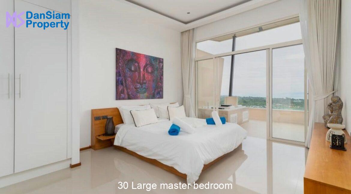 30 Large master bedroom