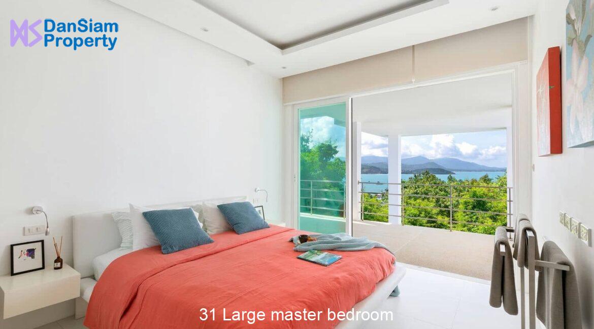 31 Large master bedroom