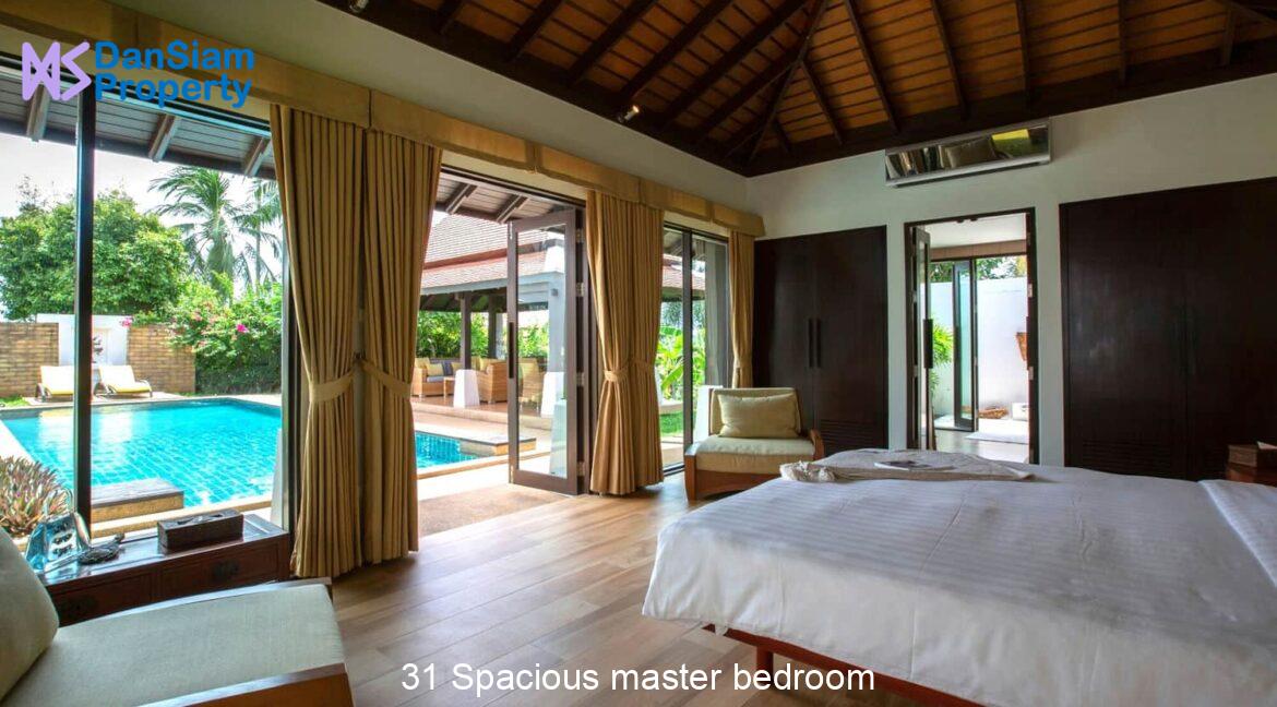 31 Spacious master bedroom