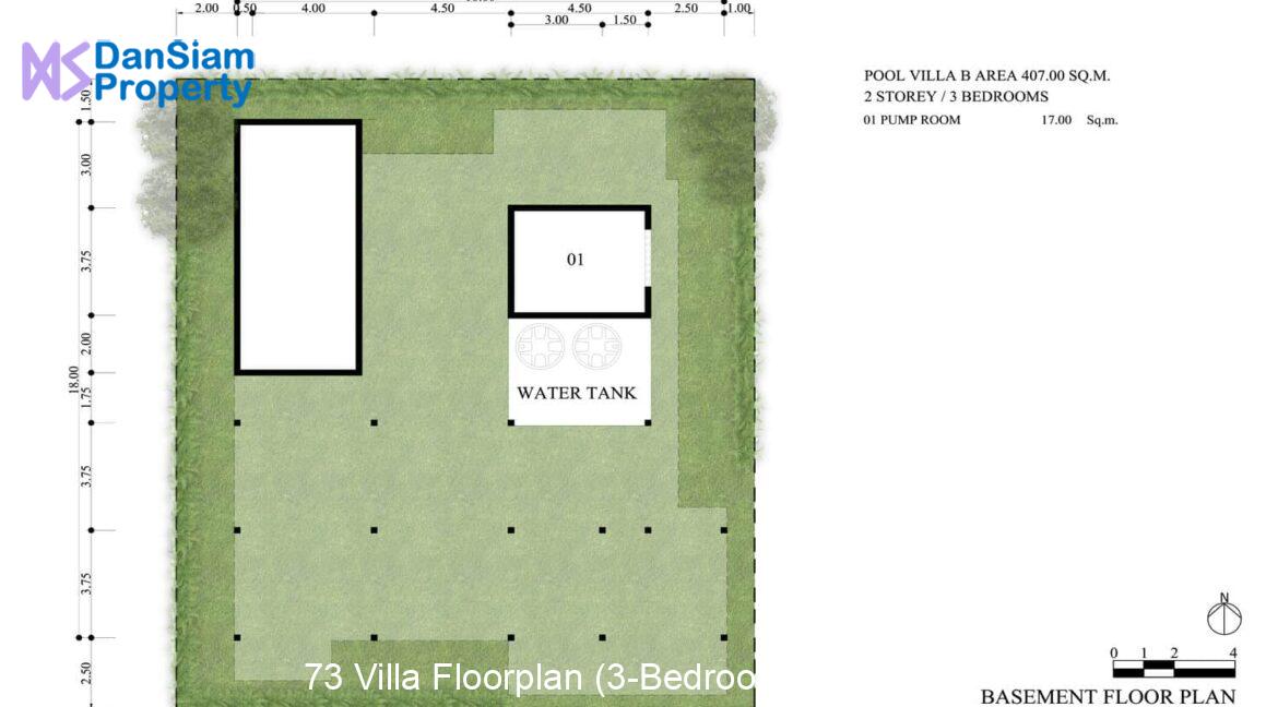 73 Villa Floorplan (3-Bedroom Basement)