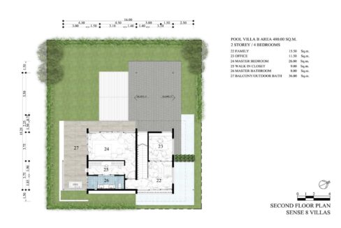 75 Villa Floorplan (4-Bedroom Second Floor)