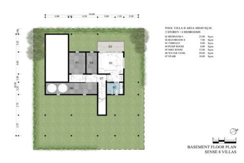 76 Villa Floorplan (4-Bedroom Basement)